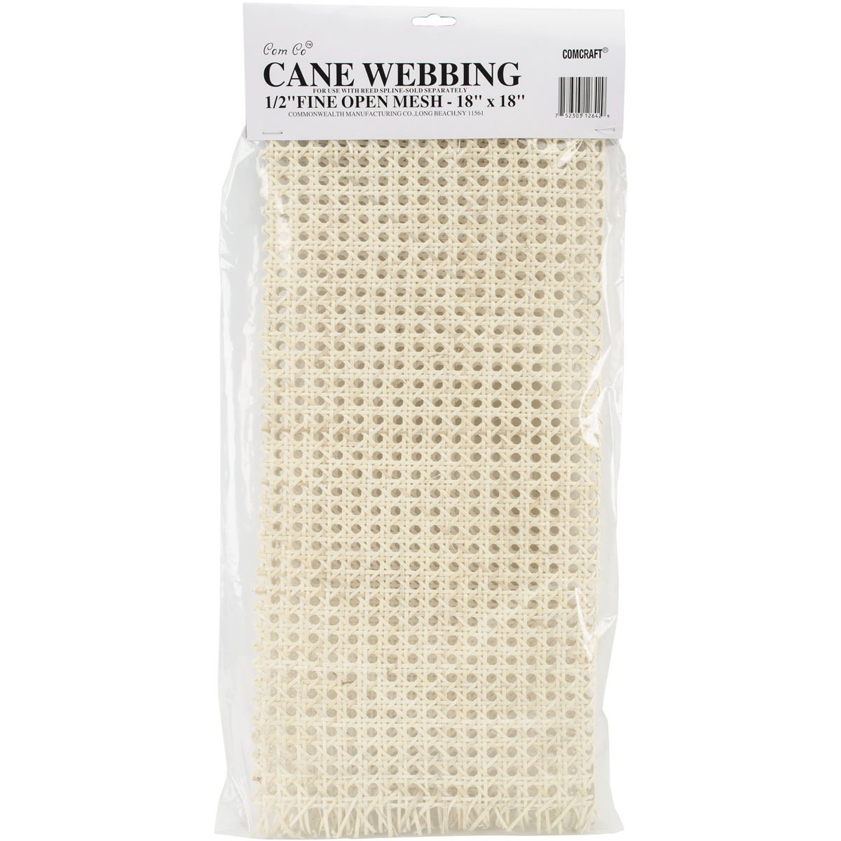 Cane Webbing .5 Fine Open Mesh 18X18-Natural